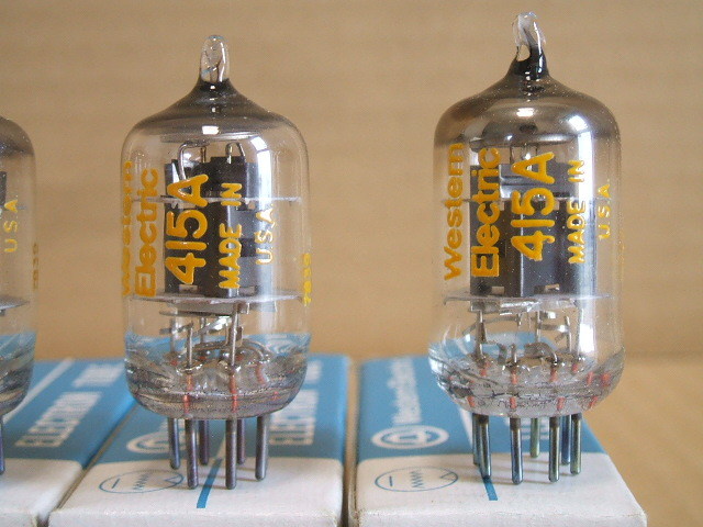 WESTERN ELECTRIC RF増幅用5極管 415A 新品 4本セット