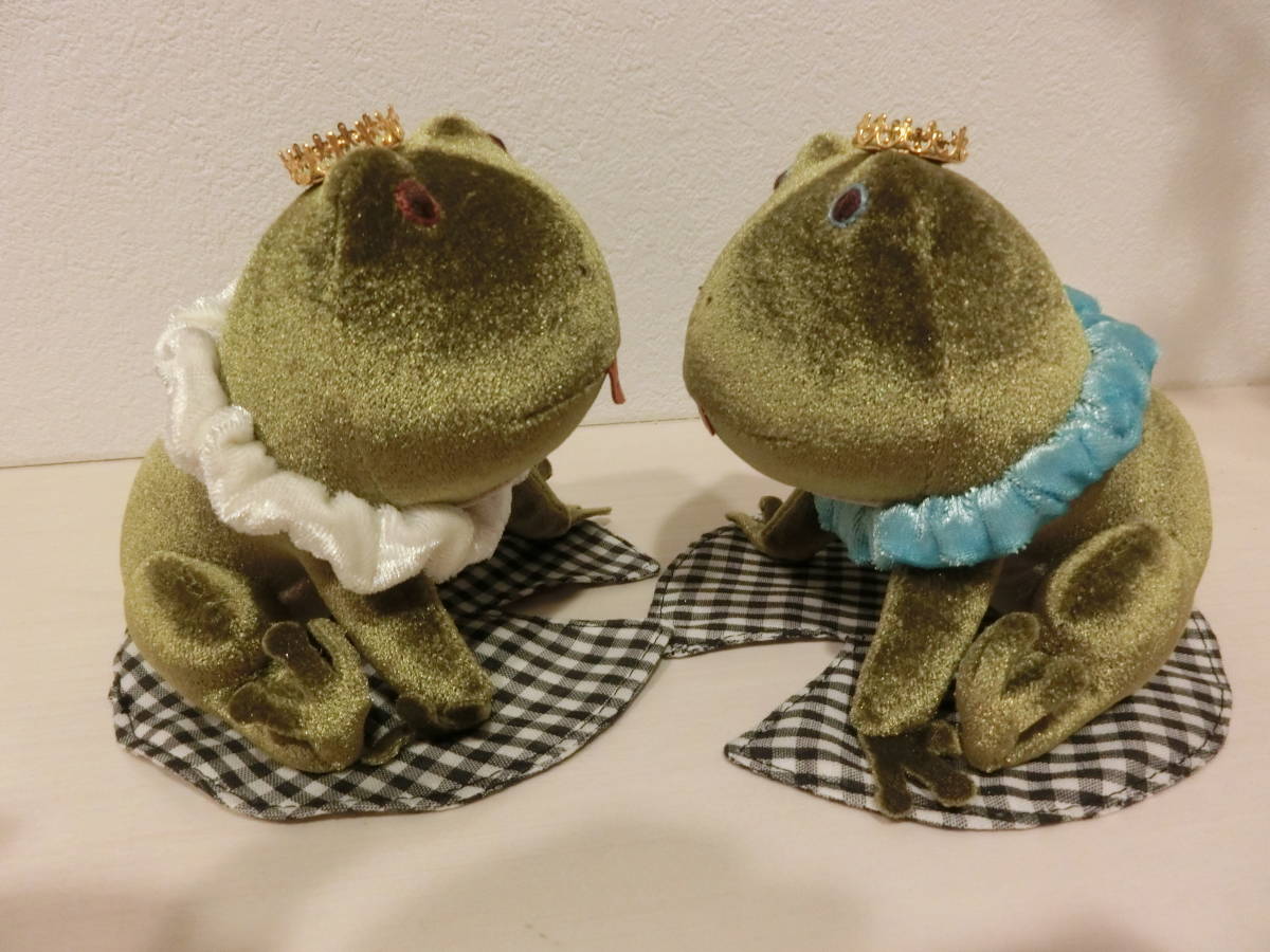 ヌイグルミ作家 原優子さん作 カエルの王様と女王様ペア カエルのヌイグルミ カエルの置物 カエルグッズ 蛙 置物 オブジェ 売買されたオークション情報 Yahooの商品情報をアーカイブ公開 オークファン Aucfan Com