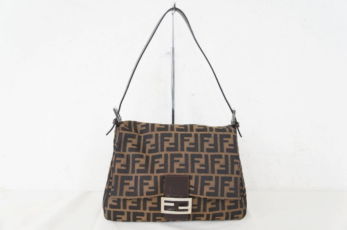 FENDI フェンディ ズッカ マンマバケット ブラウン系 茶系 ワン 