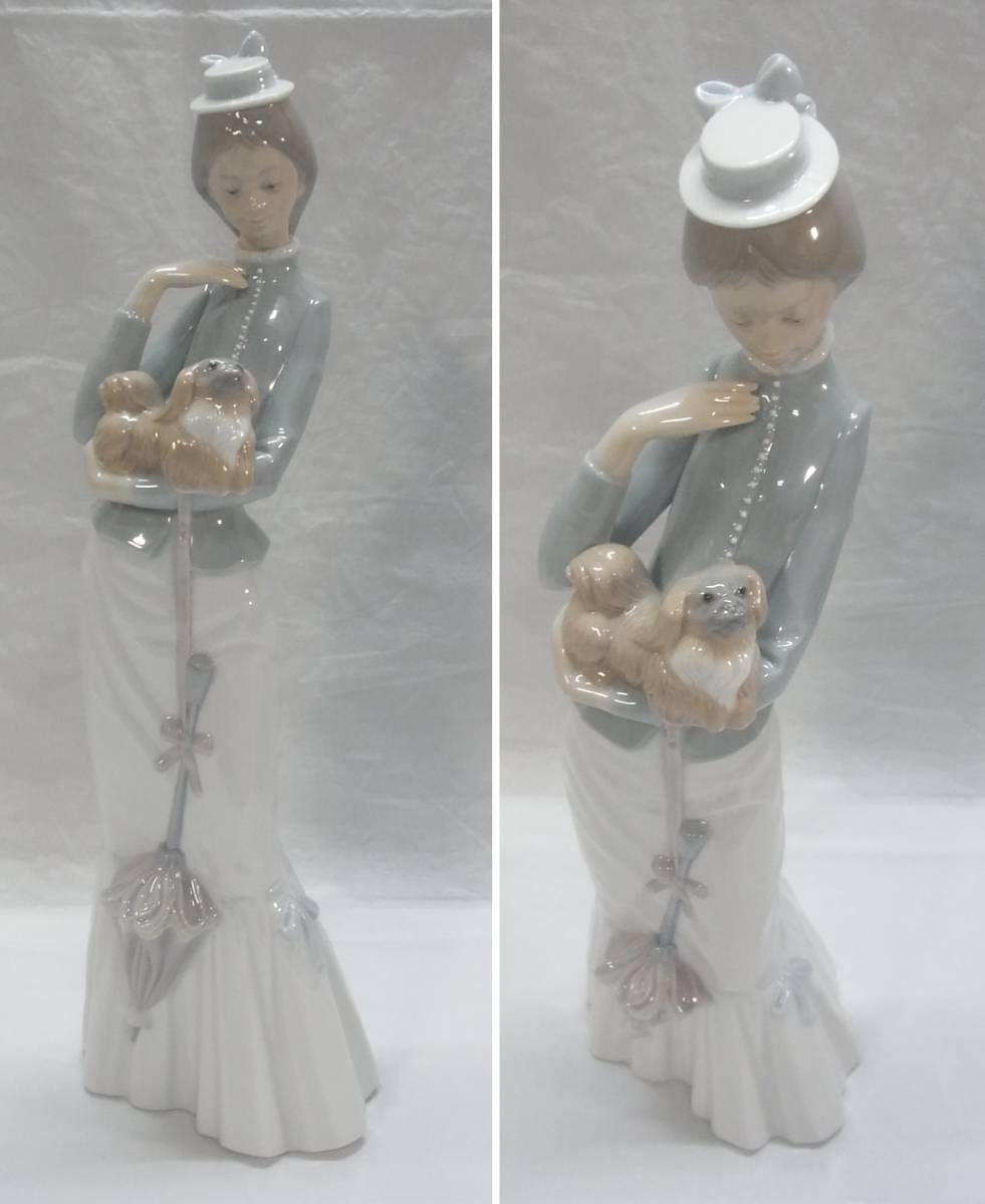LLADRO リヤドロ 帽子を被った少女 35.5cm 【公式通販】