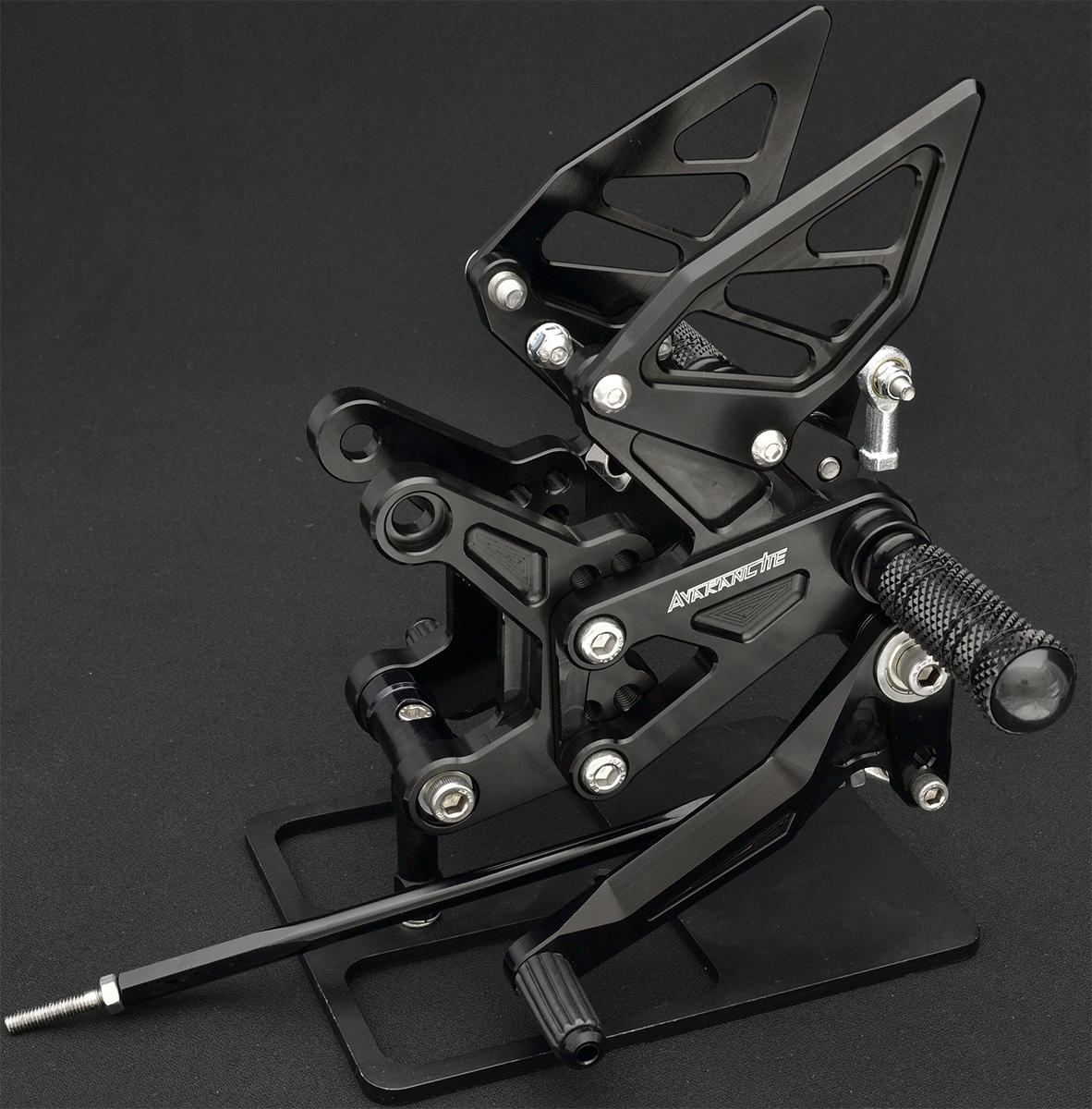 ZX-6R ZX6R 13-18バックステップ ABS OK rearsets Black | GOLDBUYERS