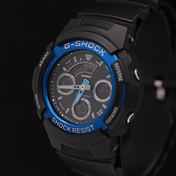 【お買い得，新作】 1円 稼働 正規良品 CASIO/カシオ QZ AW-591 デジアナ ラバー ブラック&times;ブルー メンズ腕時計 500A0081333(その他)｜売買されたオークション情報、yahooの商品情報をアーカイブ公開 - オークファン G-SHOCK
