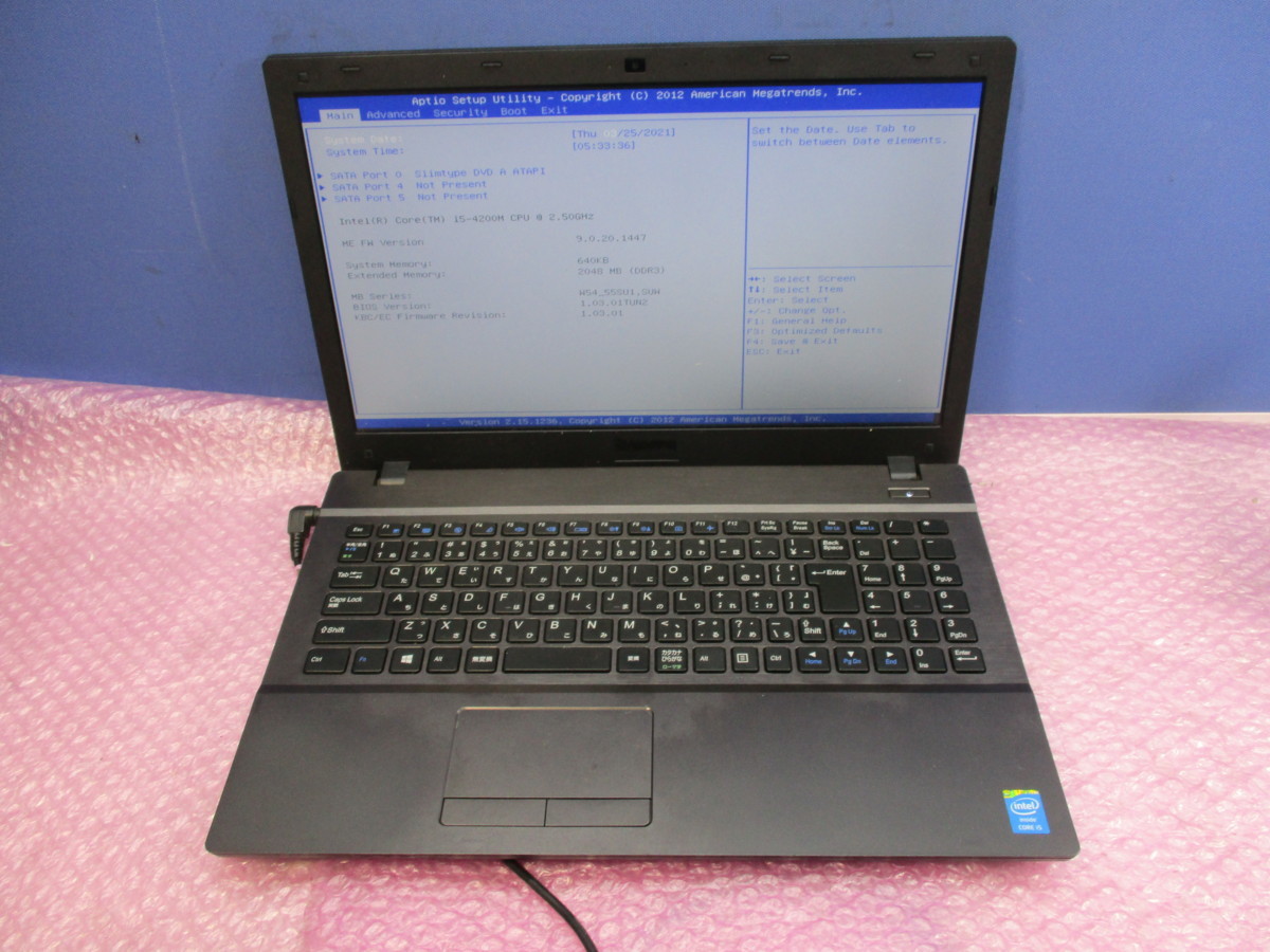 NT: iiyama★ W550SU CORE i5-4200M 2.50GH /2GB/無線マルチノート