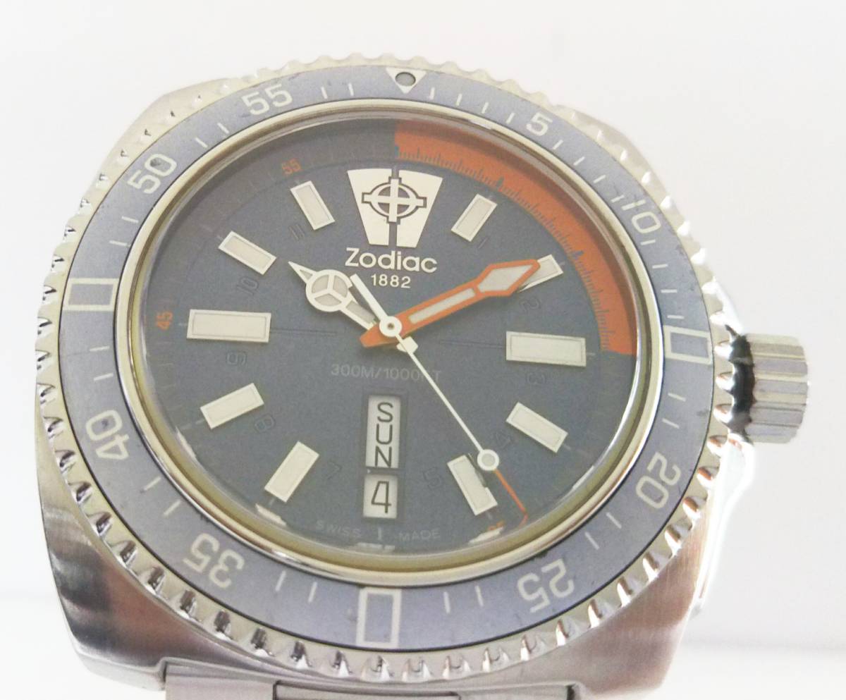 Zodiac V-Wolf Swiss Lug V-wolf 黒文字盤 ZODIAC ゾディアック V-WOLF 