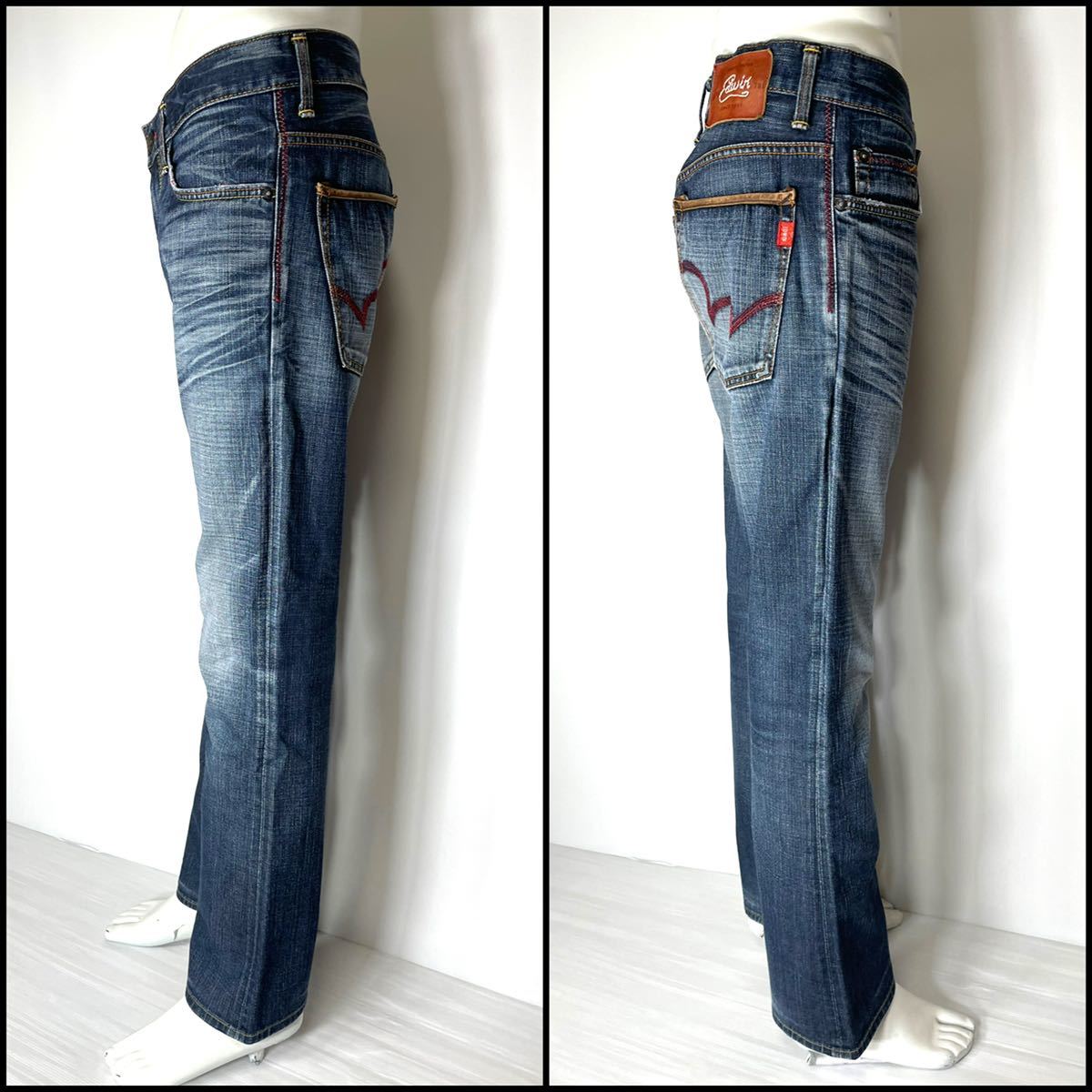 EDWIN エドウィン ブルートリップ BTJ12 ストレート W30 82cm