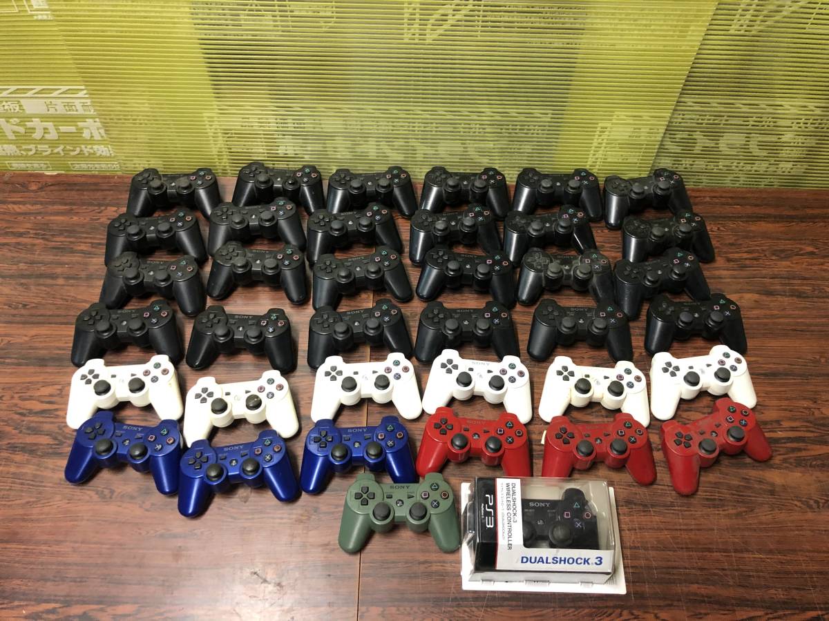 lot of 39 SONY Playstation3 PS3 Controllers working ソニー プレイステーション3 コントローラー 39台 動作品有 まとめて