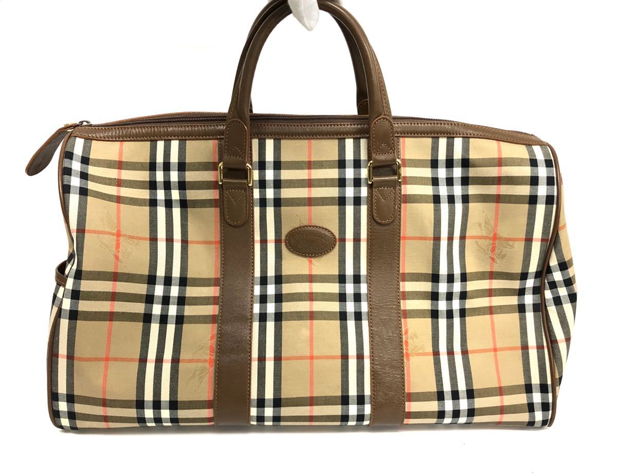 ノバチェック バーバリー ボストンバッグ Burberry BURBERRY 大容量 