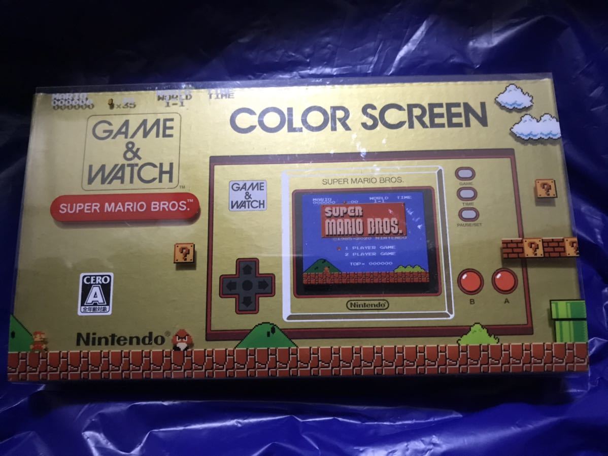 生産終了品 ゲーム&ウオッチ スーパーマリオブラザーズ ゲームアンドウォッチ 本体 ファミコン ゲーム マリオ ブラザーズ 懐かしい レトロ
