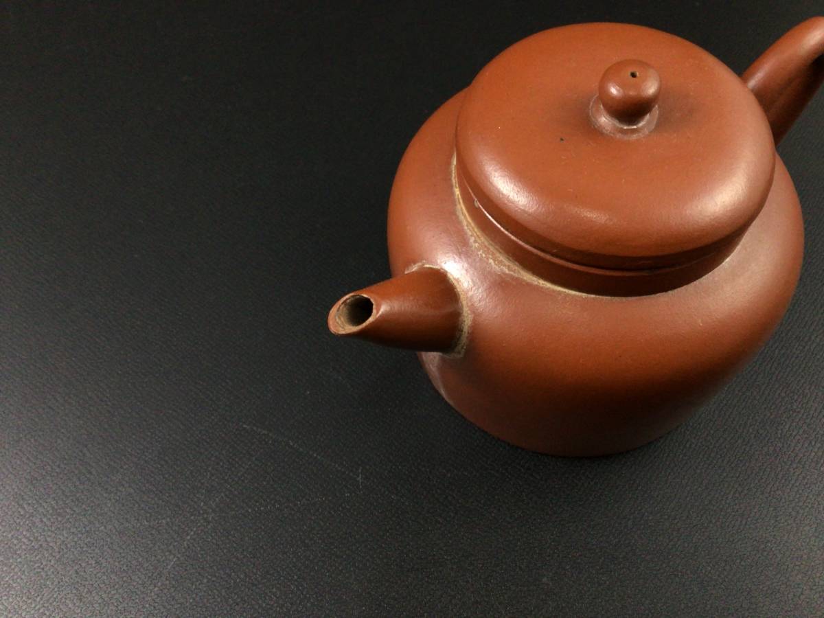朱泥 急須 煎茶道具 唐物 紫砂 中国 中国宜興 在銘 茶道具 荊渓恵