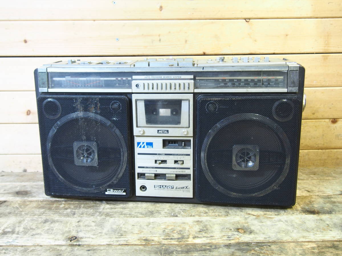 SHARP シャープ ラジカセ GF-508 SB 昭和レトロ ラジオカセット SHARP シャープ ラジカセ GF-508SB GF 昭和レトロ ラジカセ◇ジャンク