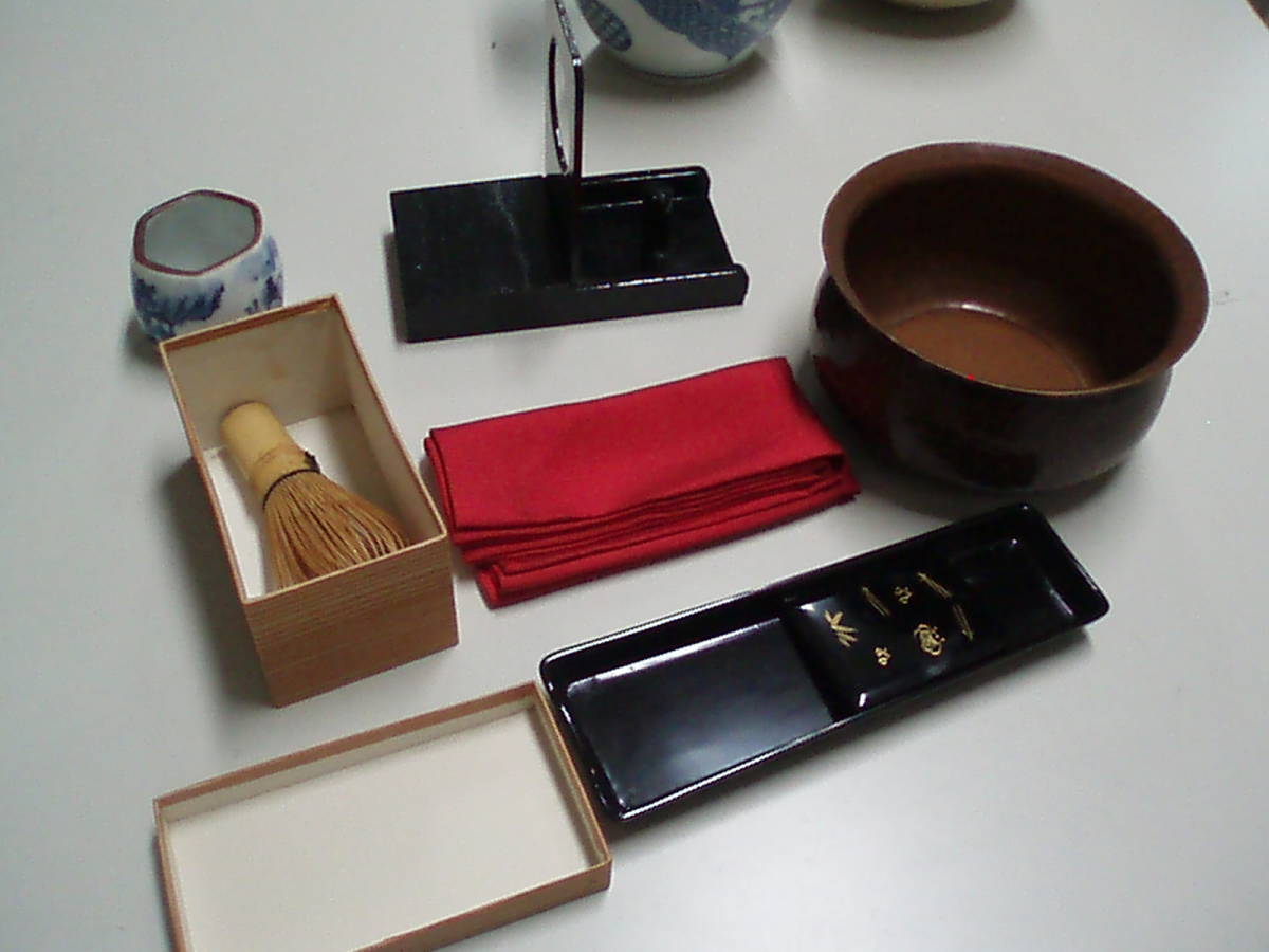 茶道具 棗 短冊箱 抹茶碗 水指 茶杓 香合 建水 お点前セット 揃い 茶道具