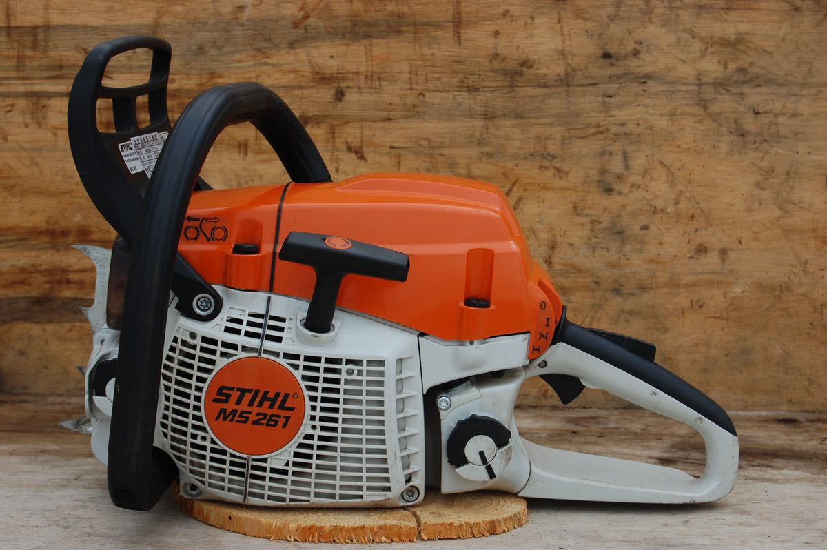 STIHL スチール MS261 エンジンチェンソー チェンソー 破損品 動作 