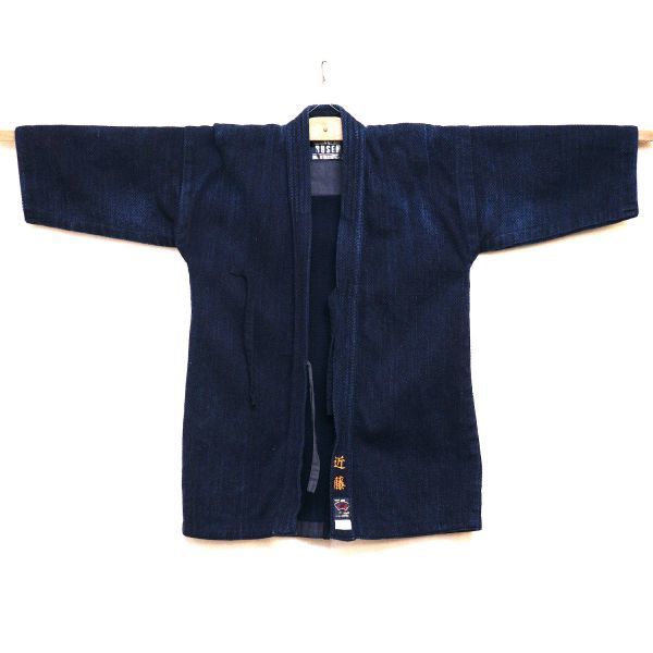 2205S◆剣道着・剣道衣◆武扇・BUSEN◆WASH加工◆古着◆藍染◆生地◆リメイク素材◆KENDO UNIFORM