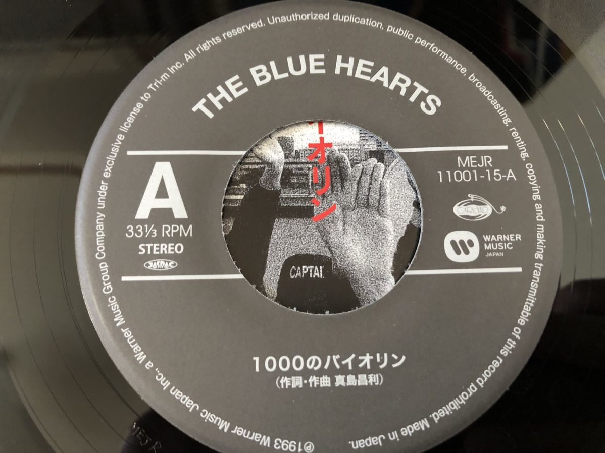 THE BLUE HEARTS 1000のバイオリン 限定7インチ [新品] THE BLUE HEARTS 1000のバイオリン 限定7インチ [新品] 【公式通販】