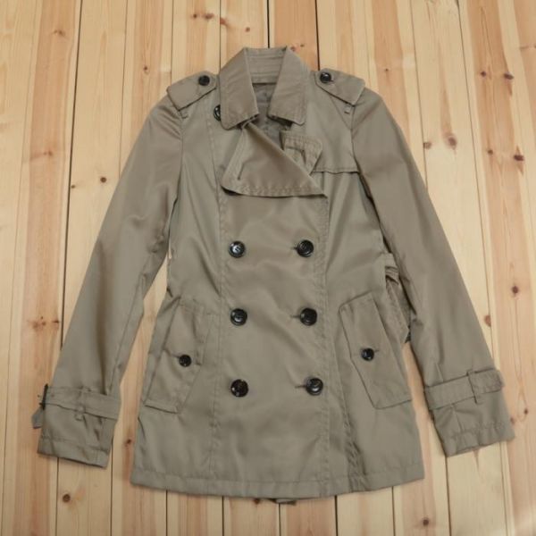  おすすめ品 BURBERRY BLACK LABEL バーバリーブラックレーベル トレンチコート レディース ショート丈 ダブル 38 br07008254(Mサイズ)｜売買されたオークション情報、yahooの商品情報をアーカイブ公開 女性用