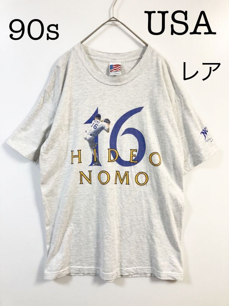 野茂英雄 ドジャース 90s Tシャツ MLB 公式MLB Lサイズ ボディ 激レア 