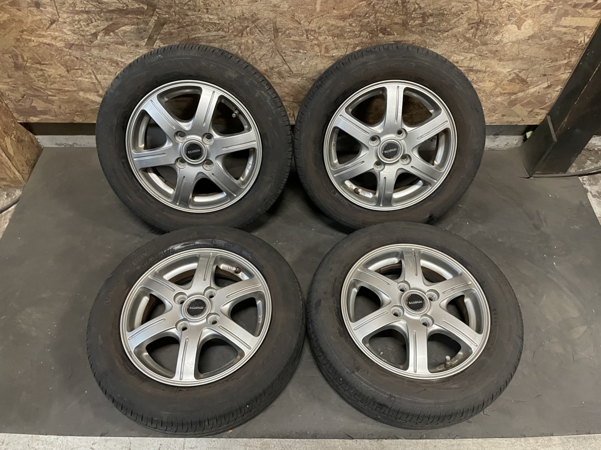 バリ山 BALMINUM 13インチ 155/65R13 TOYO NANOENERGY3 夏タイヤ付き タイヤホイールセット ４本セット