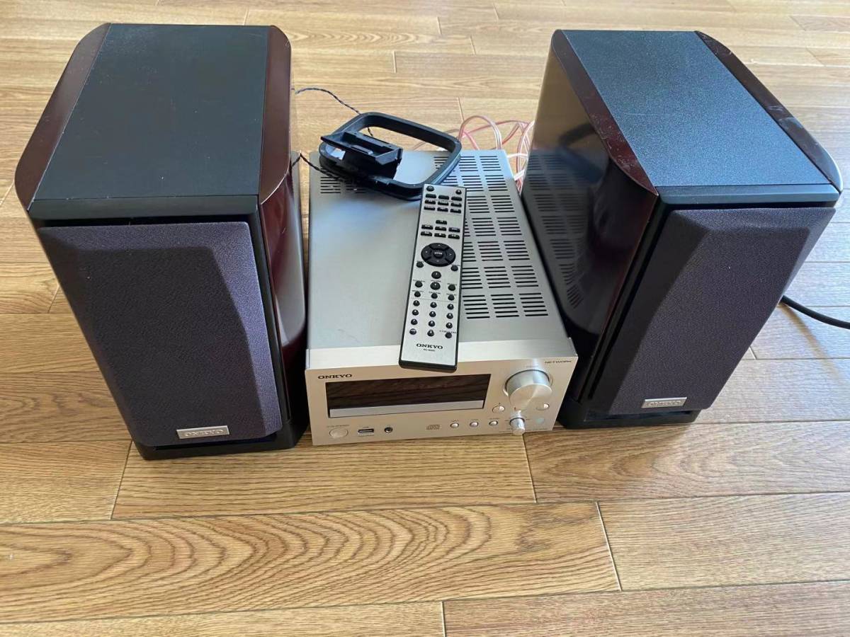 ONKYO ミニコンポ ネットワーク機能 シルバー CR-N755 ONKYO