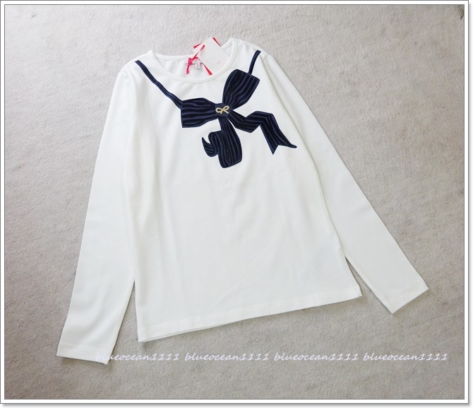 新品 国内未入荷フランス子供服【Lili Gaufrette】リボングラフィック  