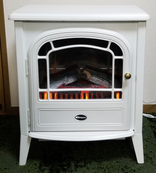 送料込 Dimplex ホワイト 電気暖炉【美品】CLB20WJ Dimplex Club 暖炉型電気ヒーター CLB20WJ 希少カラー ホワイト 残1