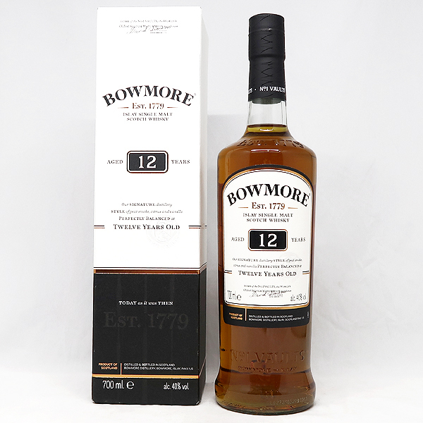 DKG★ 国内正規品 新品 BOWMORE 12 ISLAY シングルモルト アイラモルト ボウモア12年 700ml 40% ボーモア ボウモワ ボウモア 12年 箱付き