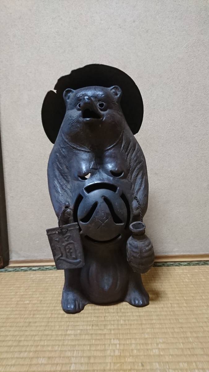 鋳鉄製：狸置物 ＊鋳鉄製 【公式通販】