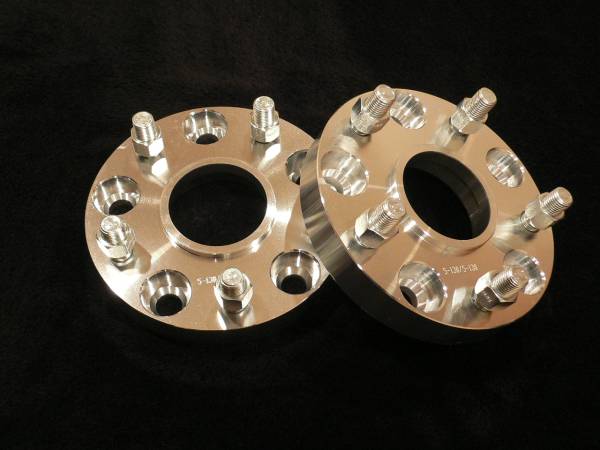 ＃★コルベット 新品 ワイドトレッドスペーサー5穴 PCD120.65 厚さ25.4mm　【ねじサイズ：M12 ピッチ1.5】 ハブリング有り