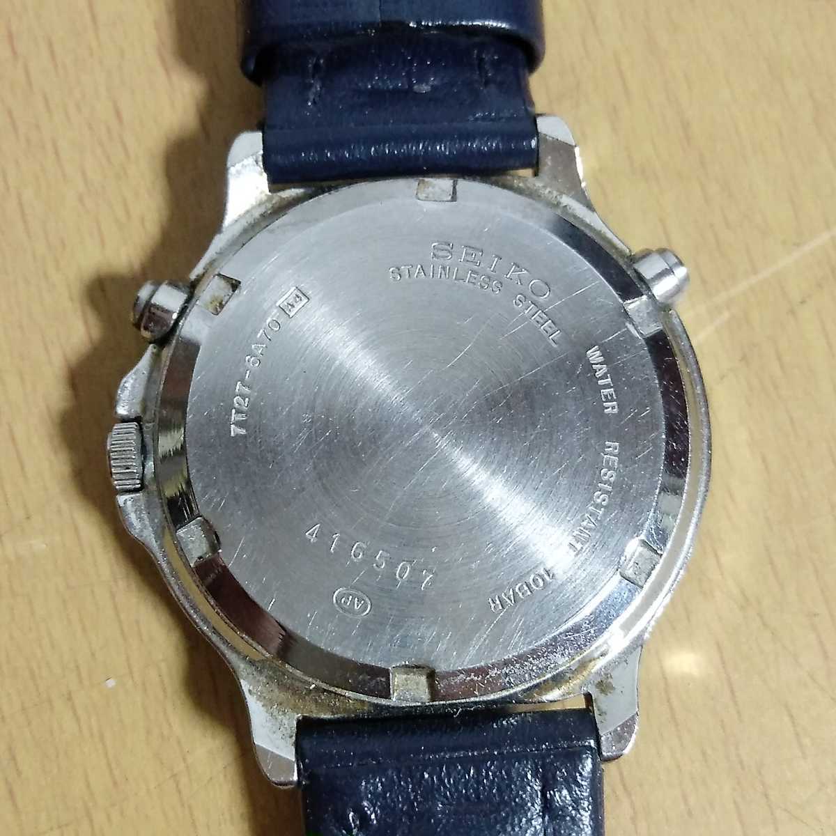 SEIKO 7T27-6A70 セイコー クロノグラフ メンズ腕時計 CHRONOGRAPH 
