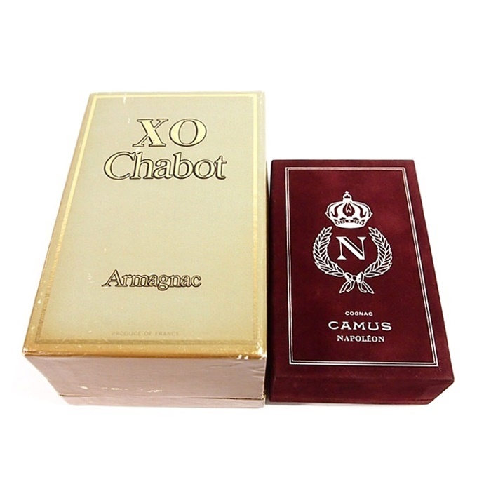 レミーマルタン　ナポレオンXO CAMUS Chabot 4本セット 未開栓・箱あり】CAMUS NAPOLEON BOOK/Chabot XO ミニボトル 各50ml