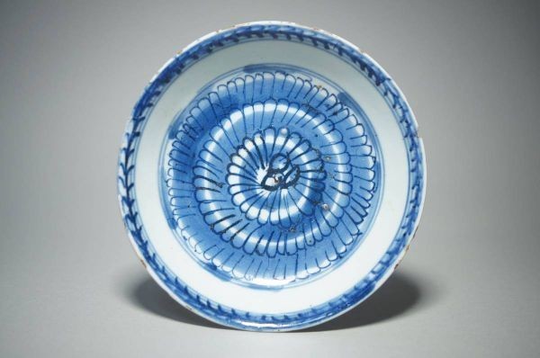 染付五寸皿 染付寿字5寸皿・阪東晃司《小皿・15.5cm》 : 和食器の愉し