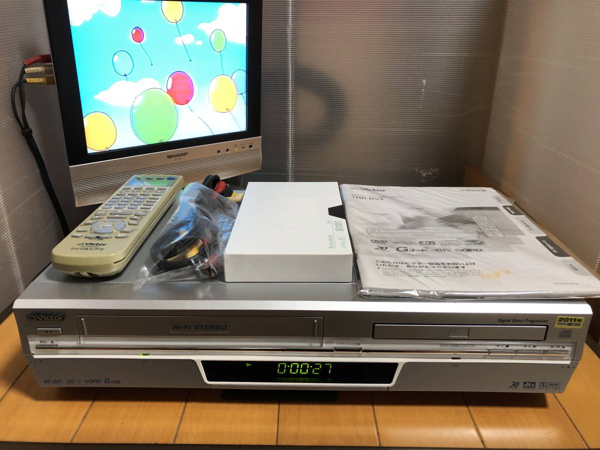 Victor ビクター DVD VHSビデオレコーダー HR-DV4 VICTOR DVD