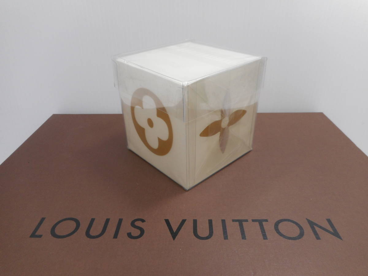 ルイヴィトン（LOUIS VUITTON）キューブ型メモ 2個セット（白・茶） ルイヴィトン LOUIS 非売品 メモ帳 VUITTON ルイ・ヴィトン 激レア