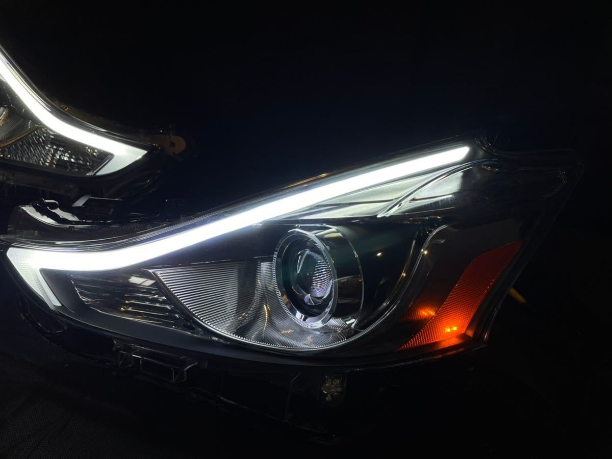プリウスα 後期 ヘッドライト US 仕様 サイドマーカー 純正 LED 加工 