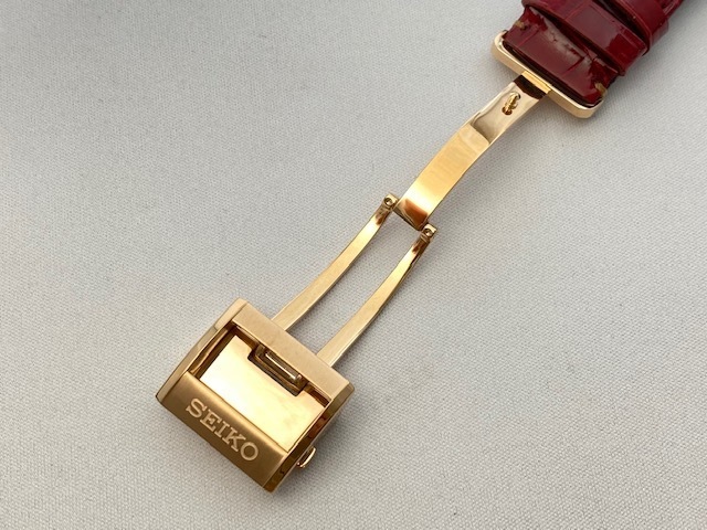 L0CK017P9 SEIKO アストロン 22mm 純正革ベルトDバックル付き 