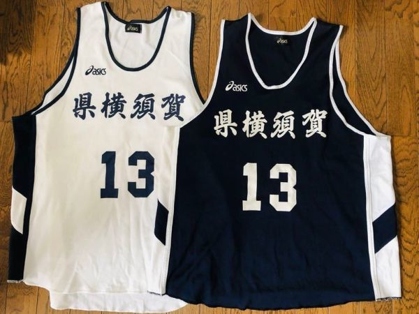 得価，新作 神奈川 横須賀高校 女子バスケ部 ユニフォーム ゲームシャツ 二枚セット サイズ表記無し Lサイズ相当 アシックス 日本製(タンクトップ)｜売買されたオークション情報、yahooの商品情報をア タンクトップ