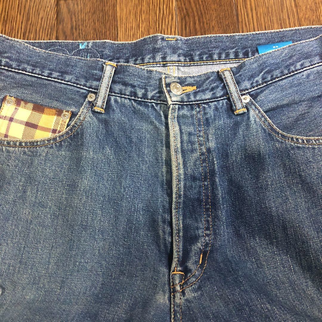スワッガー swagger ドルマークジーンズ W30 チェック柄 クラッシュ 