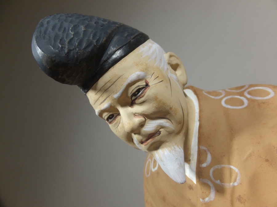 真作保証】 小島与一 (與一) 自作 夜叉王 博多人形 伝説の人形師 福岡