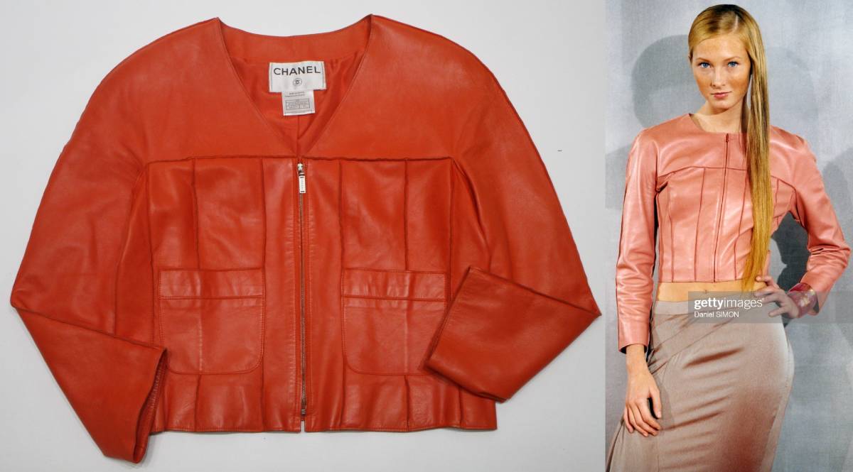 良品 ☆レア☆ 国内正規品 CHANEL シャネル Vintage 99P leather Zip 