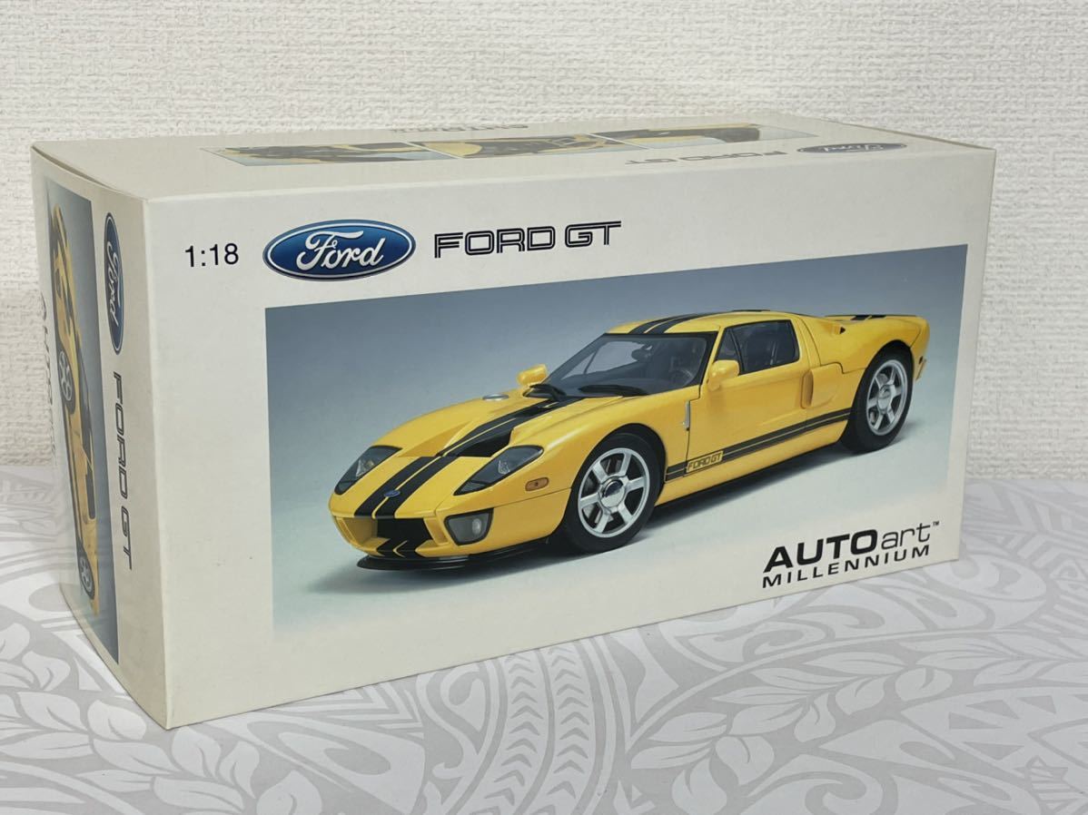 Auto art オートアート 1/18 フォード FORD GT 2004(YELLOW/WITH BLACK