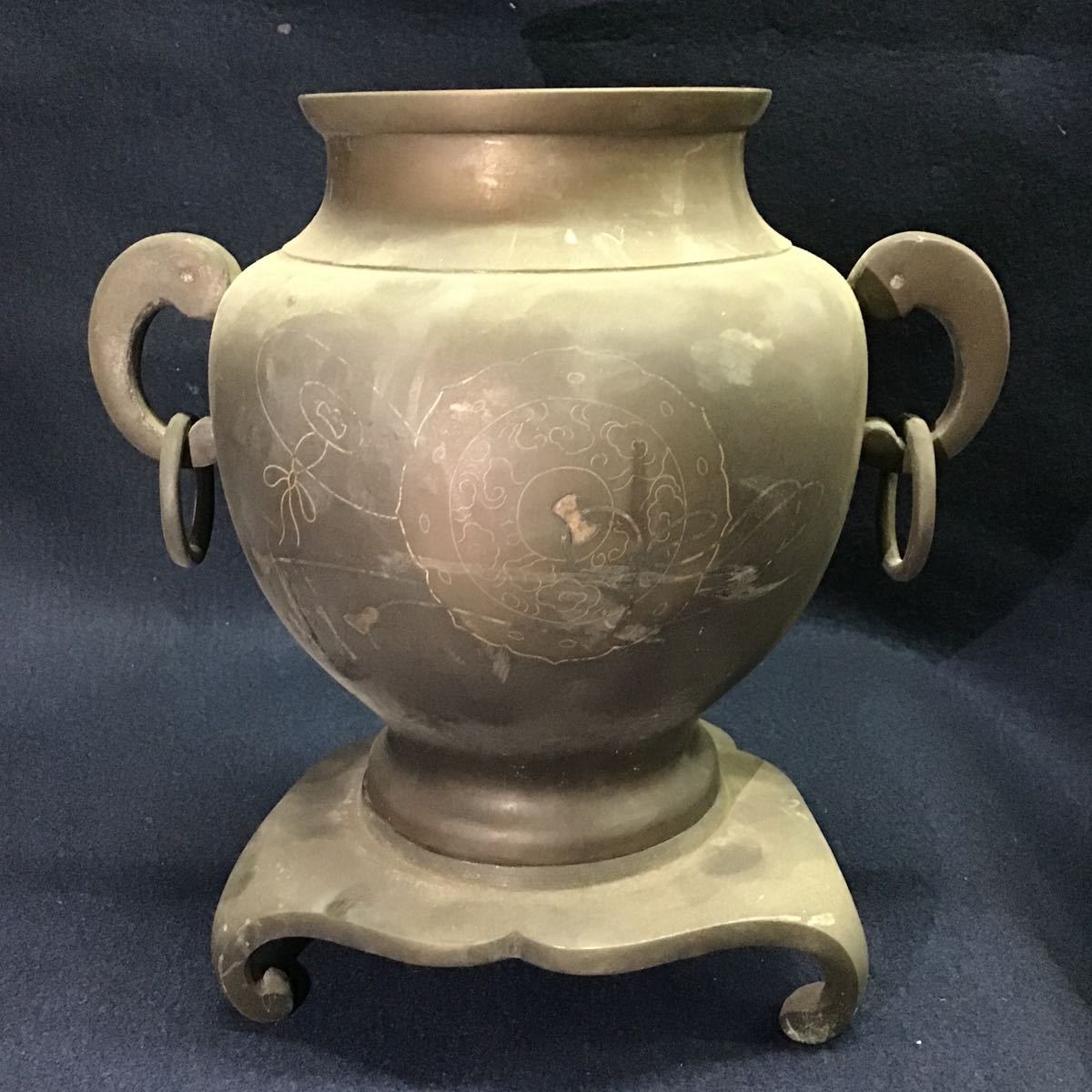 古銅象耳花入 | Yahoo!オークション 唐銅 花入 茶道具 唐物 or -