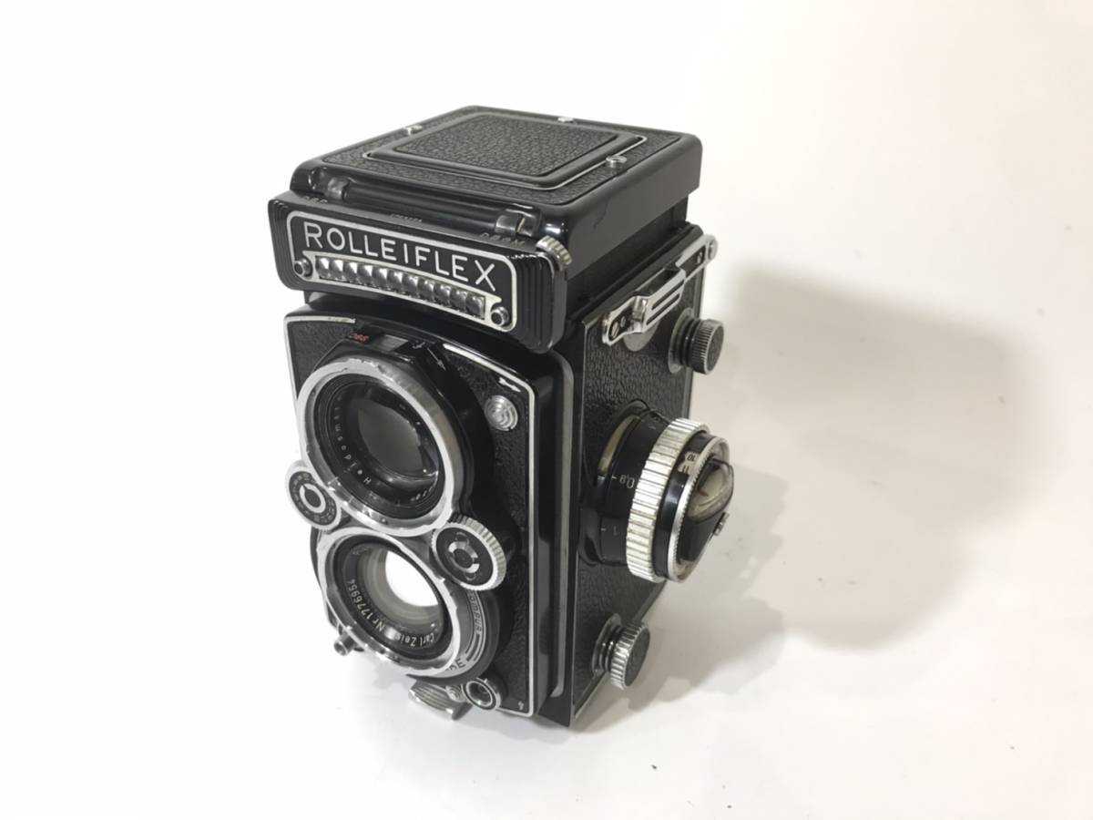 売切り ROLLEIFLEX + Carl Zeiss Planar 1:3.5 f=75mm + Heidosmat 1:2.8 / 75 ローライ二眼レフカメラ