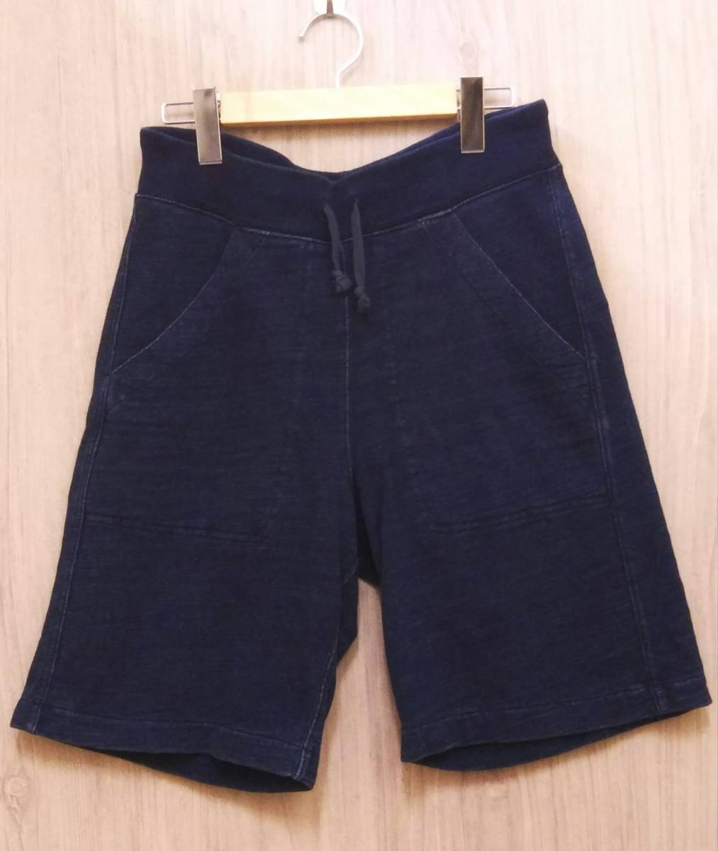新品，豊富な RRL RALPH LAUREN/ダブルアールエルラルフローレン/ハーフ綿パン/INDIGO DYE HALF SWEAT/ブルー/Sサイズ(Sサイズ)｜売買されたオークション情報、yahooの商品情報をアーカイブ公開 - オークファン Sサイズ