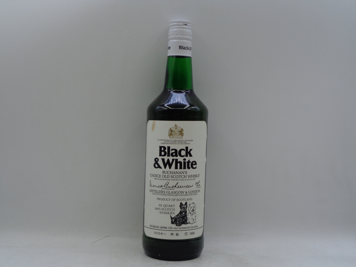 特級　古酒　BLACK & WHITE スコッチウイスキー 760ml 同梱OK商品】BLACK & WHITE ブラック ＆ ホワイト スコッチ ウイスキー
