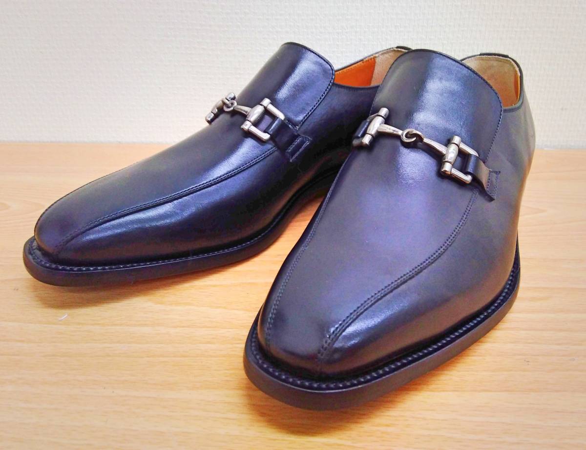 GRAIN SCOTCH スコッチグレイン ドレスシューズ セミブローブ Grain(スコッチグレイン) SCOTCH GRAIN スコッチグレイン ビット ビジネス 25EEE HIROKAWA ヒロカワ 黒 ブラック 未使用