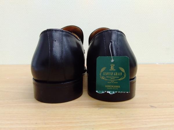 GRAIN SCOTCH スコッチグレイン ドレスシューズ セミブローブ Grain(スコッチグレイン) SCOTCH GRAIN スコッチグレイン ビット ビジネス 25EEE HIROKAWA ヒロカワ 黒 ブラック 未使用