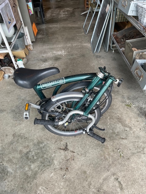 大阪通販 イギリス ブロンプトン 折りたたみ自転車 グリーン / 緑