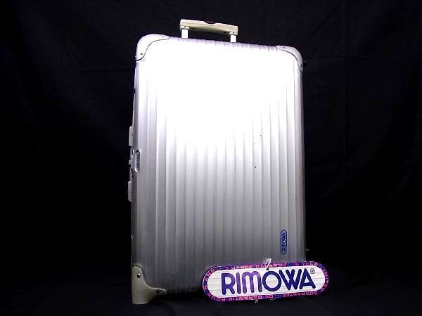 1円 RIMOWA リモワ アルミニウム 2輪 キャリーバッグ スーツケース トランク 旅行かばん メンズ レディース シルバー系 N8771XM リモワ RIMOWA 2輪 コンパクト オリジナル 920.52