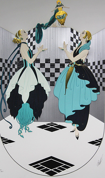 □エルテ 【The puppet show】 シルクスクリーン 直筆サイン