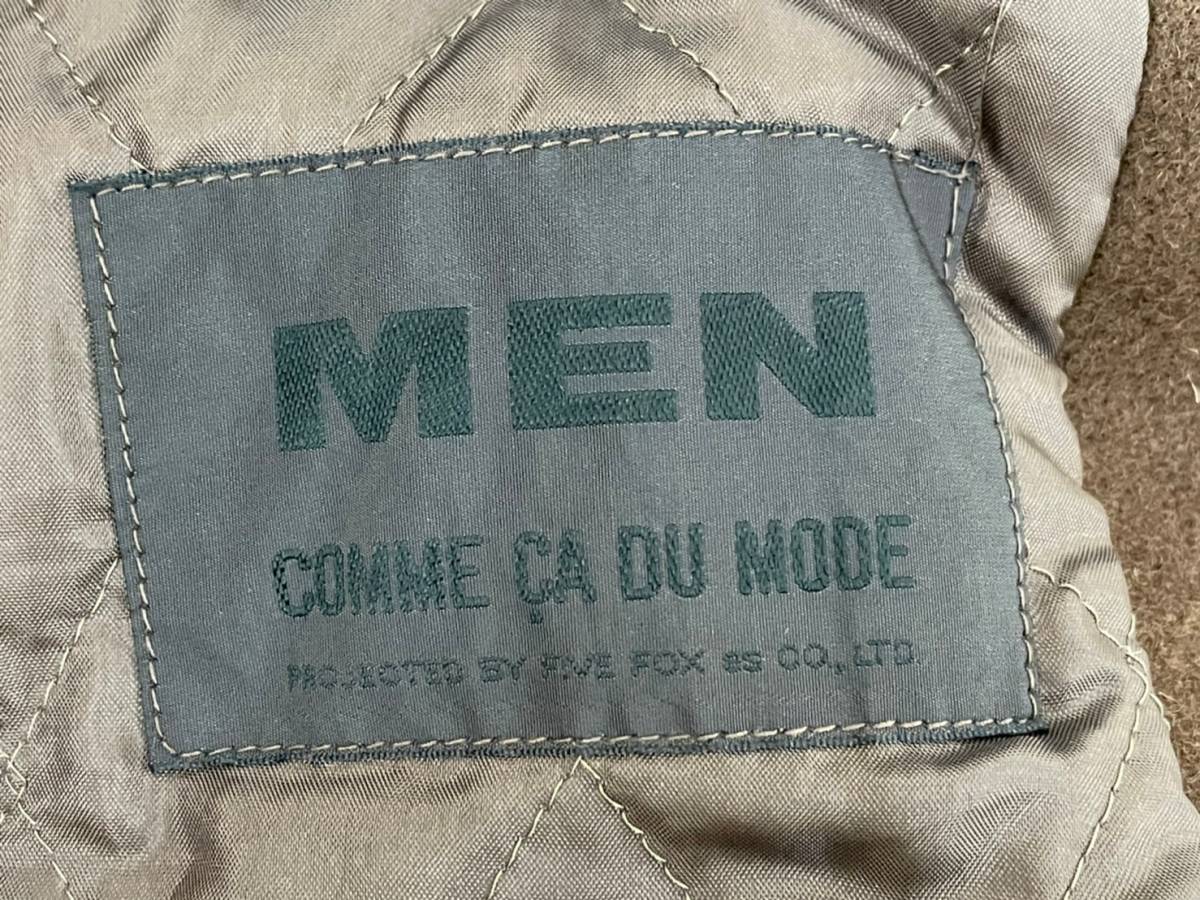 G204 COMME CA DU MODE MEN コムサデモードメン 袖革スタジャン 刺繍 
