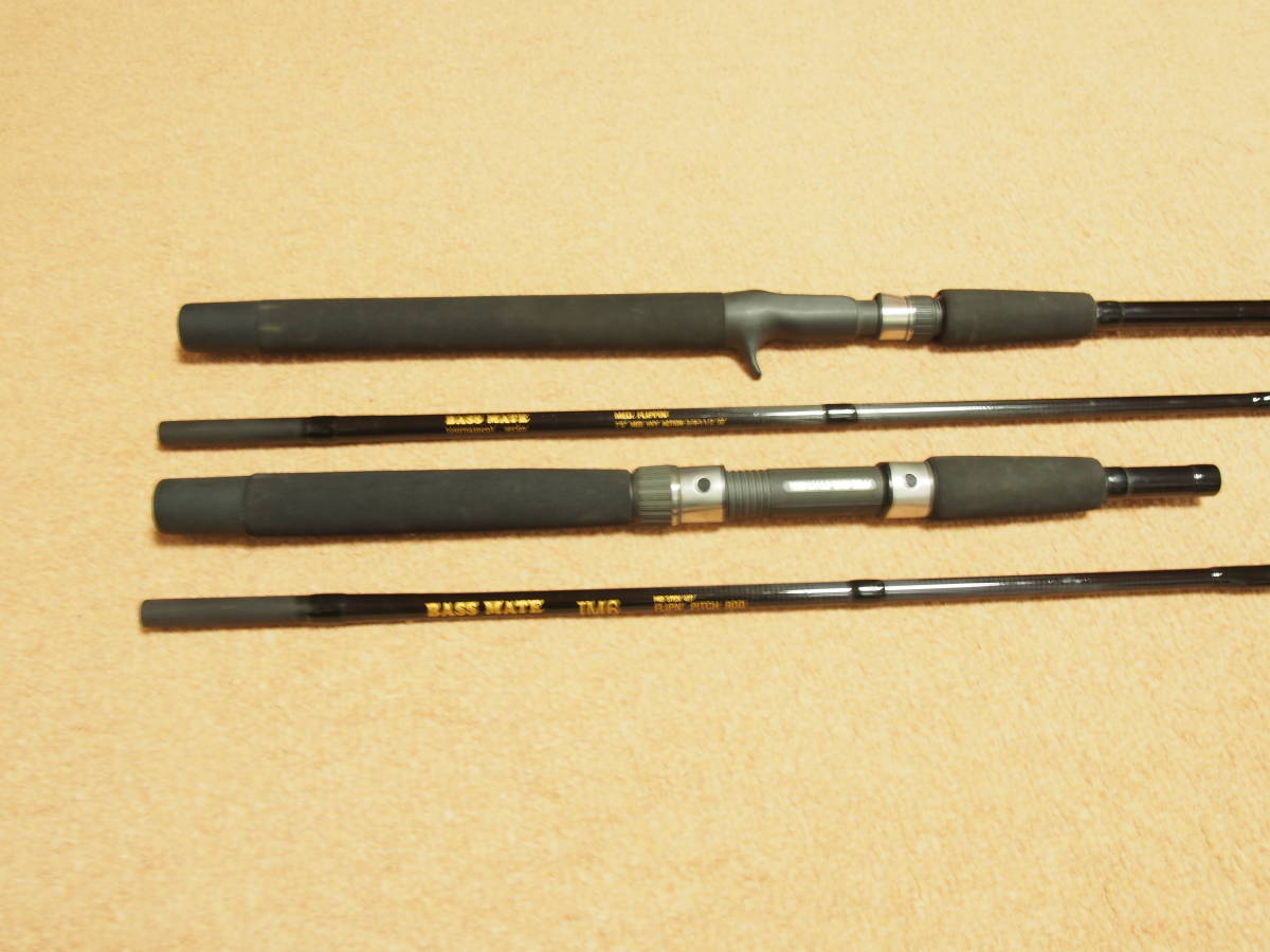 ★OLD BASS MATE MED.FLIPPIN` 7,5フィート ミディアム ヘビー アクション ★IM6 FLIPN' PITCH ROD 7フィート バスロッド中古品